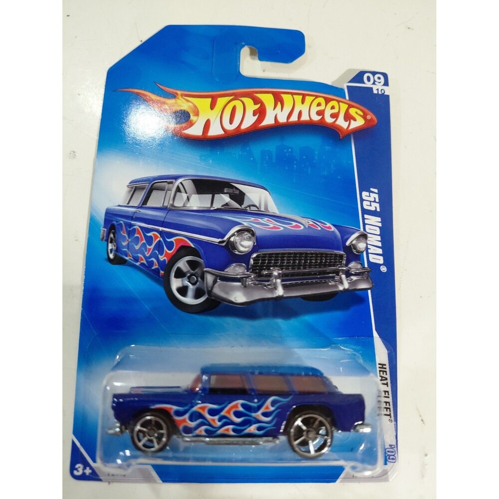 NIP Hot Wheels Heat Fleet 1:64 Die Cast 1955 Chevrolet Nomad Wagon Classic Car B